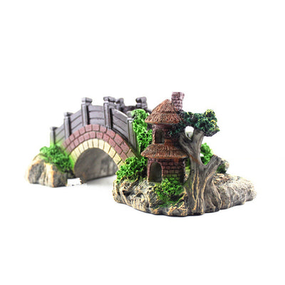 Puente Decorativo Retro para Acuarios - Plataforma de Escalada para Tortugas - Image 3