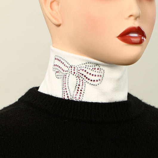 Pañuelo Cuello Moño con Diamantes de Poliéster para Mujer - Image 10