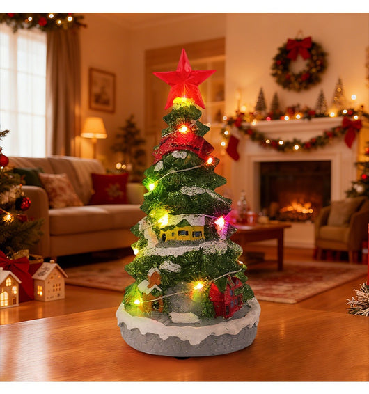 Caja de Música Árbol de Navidad Luminoso con Decoración Sonora - Image 12