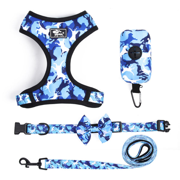 Arnés de Pecho Estampado para Perro con Cuerda