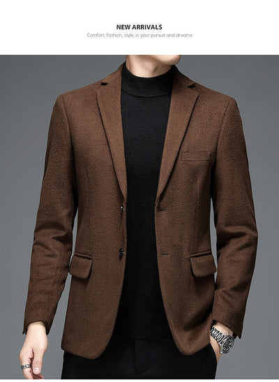 Traje de Lana Casual para Hombre - Otoño e Invierno - Image 25