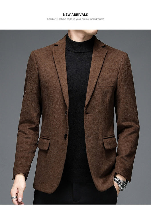 Traje de Lana Casual para Hombre - Otoño e Invierno - Image 25