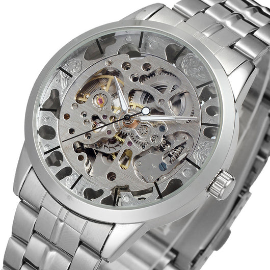 Reloj Automático de Acero para Hombre con Correa Metálica Clásico - Image 5