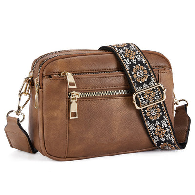 Bolsa Crossbody Multiusos con Diseño Vaca y Cierre de Cremallera - Image 8