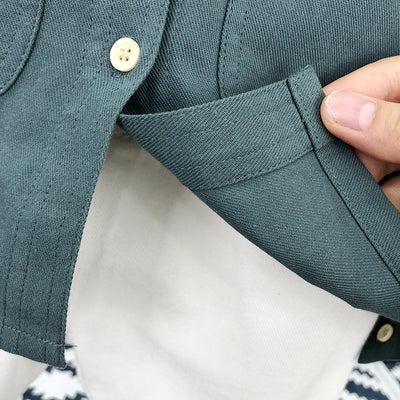 Camisa Infantil de Color Liso Estilo Coreano para Niños - Image 12