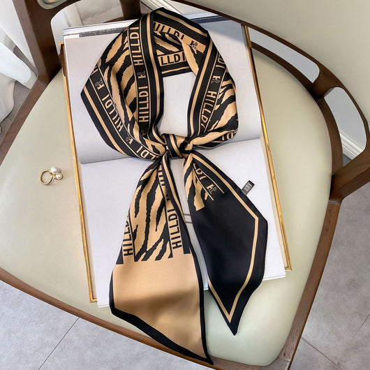 Pañuelo de Seda Estampado Vintage para Mujer - Image 13