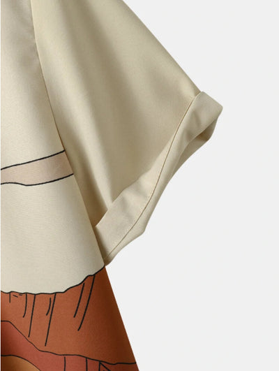 Camisa Casual de Botones Estampada para Hombre - Image 11
