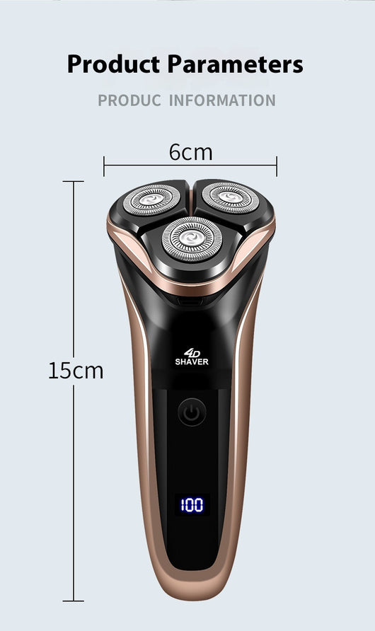 Afeitadora Flotante de Tres Cabezales con Anillo Doble para Hombre - Image 17
