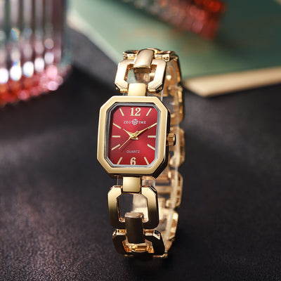 Reloj Cuadrado Elegante para Mujer con Pulsera Corazón - Image 28