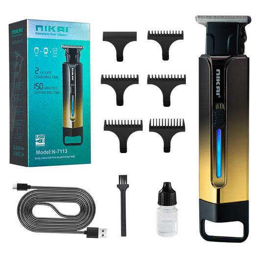 Cortadora de Cabello Eléctrica Profesional Retro con Grabado de Precisión - Image 5