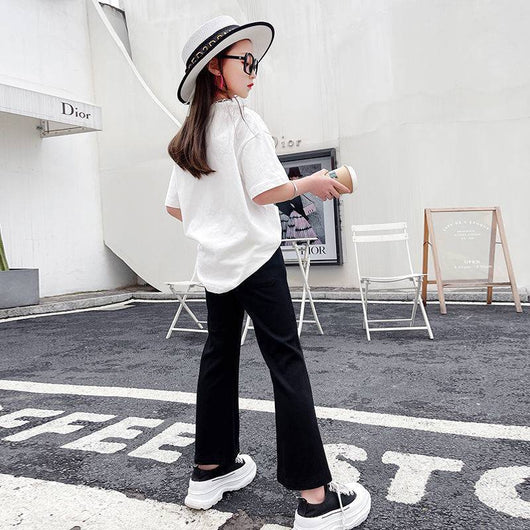 Pantalones Anchos con Abertura Lateral para Niños - Versátiles y Cómodos - Image 9