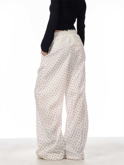 Pantalones Casuales Artesanales con Detalles de Encaje Refinado - Image 5