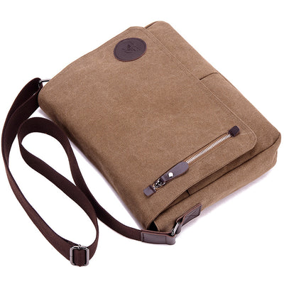 Bolsa de Lona Vintage para Hombre - Bandolera Profesional 14 Pulgadas - Image 8