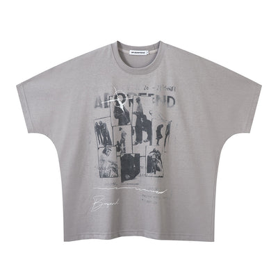 Camiseta de Algodón Puro con Diseño de Sombra Creativa para Hombre - Image 25