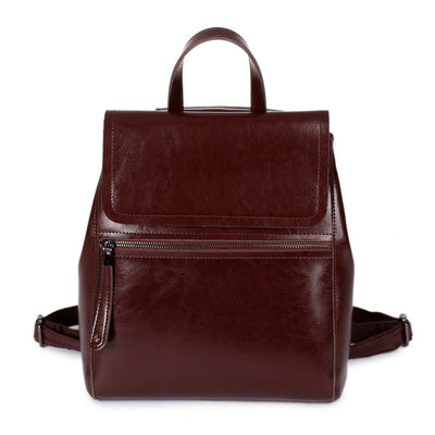 Mochila Vintage de Cuero Encerado para Mujer - Image 14