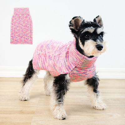Suéter Cuello Alto Teñido Púrpura para Mascotas - Image 4