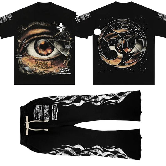 Conjunto Completo Visión Penetrante: Playera y Pantalones Acampanados