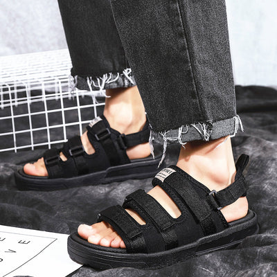 Sandalias Deportivas con Velcro Negro - Comodidad y Estilo - Image 12