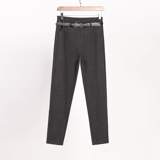 Pantalones Harem Cómodos con Forro Polar para Otoño e Invierno - Image 11