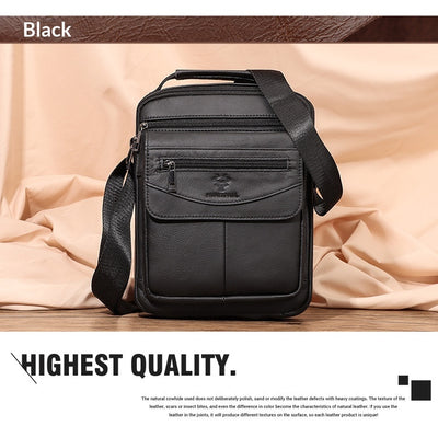 Mochila de Cuero Genuino para Hombre - Diseño Crossover Moderno - Image 23