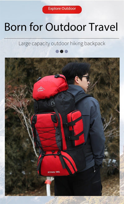 Mochila de Senderismo 90L XIYAHU - Resistente al Agua para Trekking y Camping - Image 9