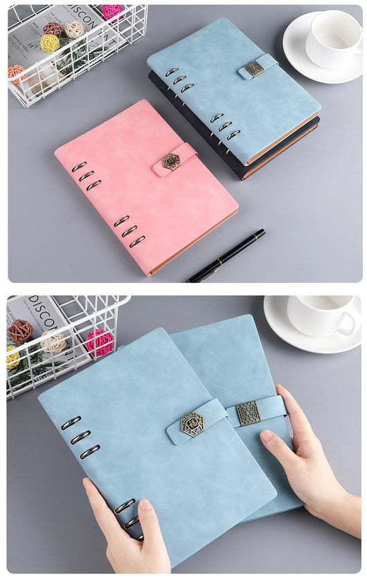 Cuaderno A5 Profesional con Hojas Removibles para Negocios y Reuniones - Image 26