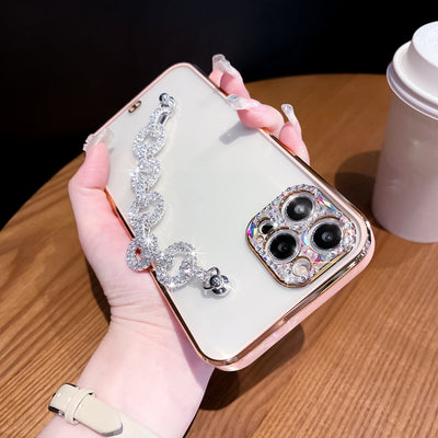 Funda para Celular con Diseño de Diamantes Brillantes Transparente - Image 11
