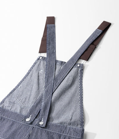 Pantalón de Trabajo Tipo Peto Canvas a Rayas para Leñador y Ferrocarril - Image 16