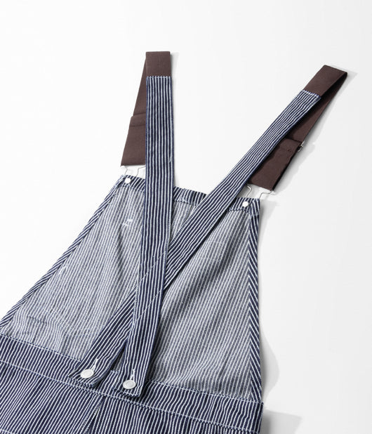 Pantalón de Trabajo Tipo Peto Canvas a Rayas para Leñador y Ferrocarril - Image 16