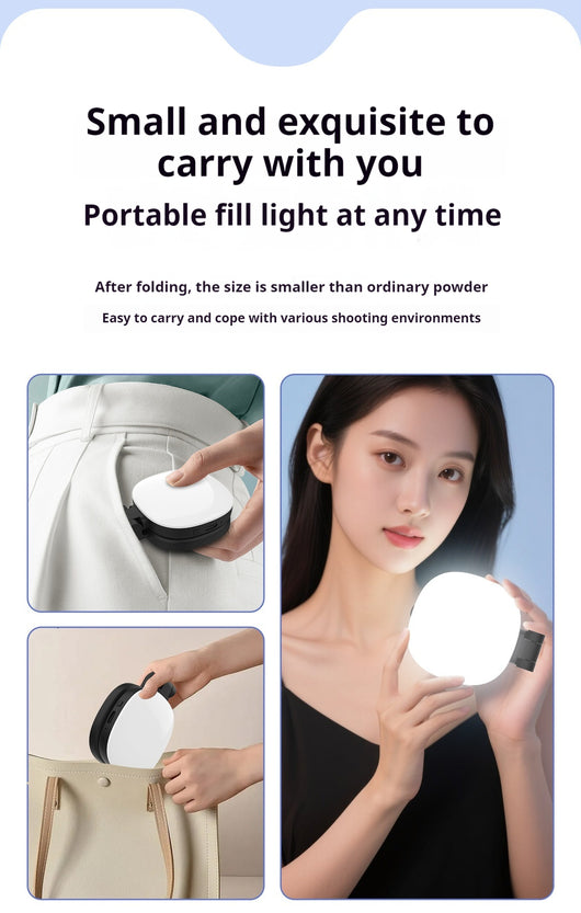 Luz LED Magnética para Selfies con Espejo de Maquillaje Portátil - Image 13
