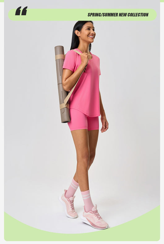 Short Yoga Mujer Verano Transpirable Suelta y Cómoda - Image 21