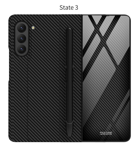 Funda de Cristal Protectora para Galaxy Z Fold5 - Diseño Flip Creativo - Image 41