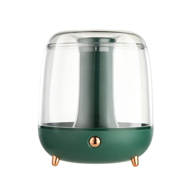 Fashionable dark green and clear portable smart water replenisher with rose gold accents on a white background. - Image 6