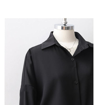 Camisa Suelta de Manga Larga Versátil en Poliéster - Image 12
