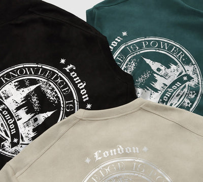 Playera Holgada de Terciopelo y Cuero para Hombre - Image 13