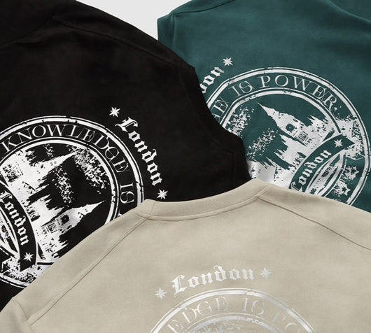 Playera Holgada de Terciopelo y Cuero para Hombre - Image 13