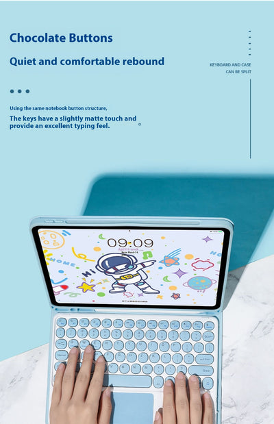 Funda Magnética de Cuero para Teclado con Ranura para Lápiz - Image 33