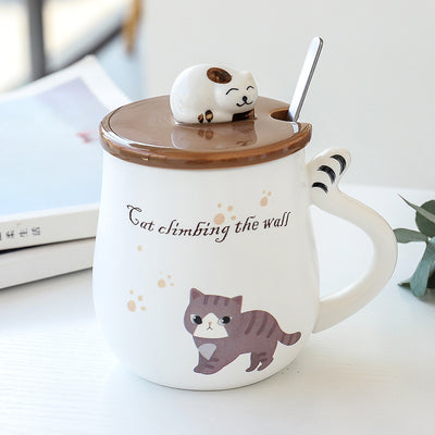 Taza Decorativa con Diseño de Gato Adorable para el Hogar - Image 10