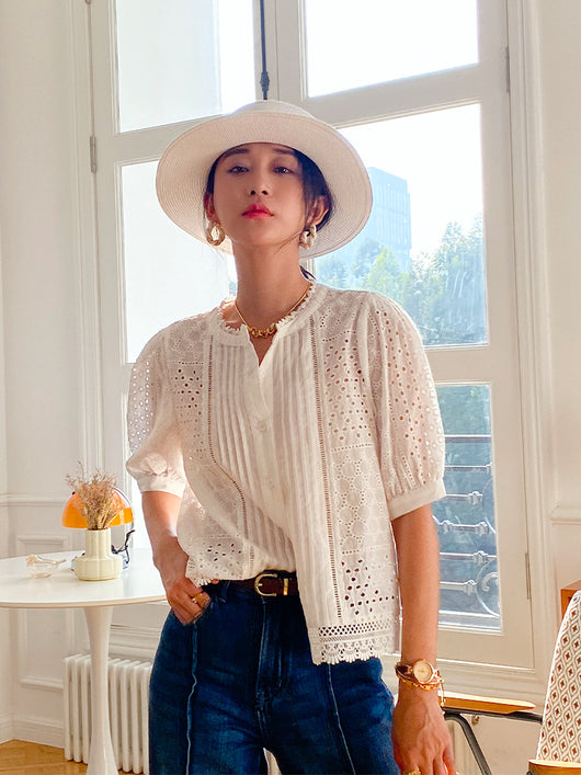 Blusa Francesa Elegante para Mujer - Image 9
