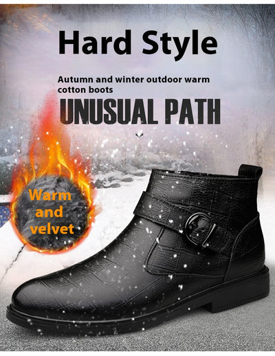 Botas de Cuero Premium Talla Grande: Calidez y Confort para el Invierno - Image 8