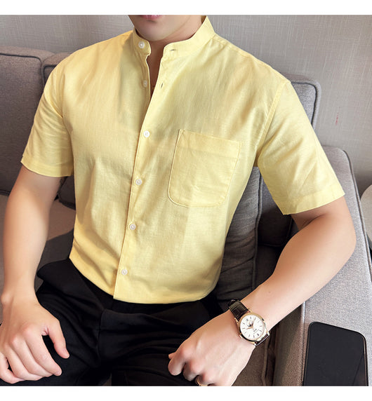 Camisa Hombre Lino Algodón Transpirable Ligera - Image 19