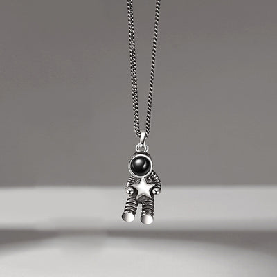 Collar Astronauta Creativo con Cadena de Clavícula - Image 8