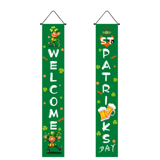 Cartel de Bienvenida para Puerta con Bandera del Día de Irlanda - Image 12