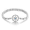 Pulsera Flor de Nieve Plata 925 - Regalo Navideño Versátil para Mujer