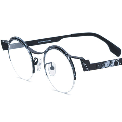 Gafas Redondas para Miopía en Titanio Ultraligero con Cristales de Color - Image 8