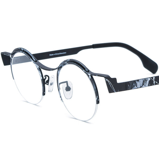 Gafas Redondas para Miopía en Titanio Ultraligero con Cristales de Color - Image 8