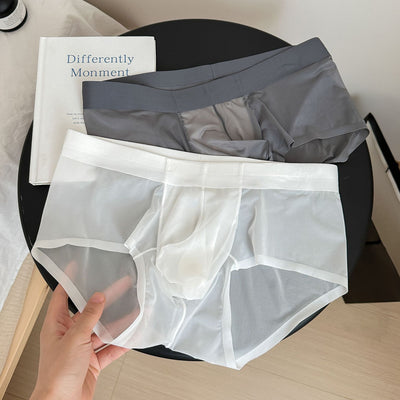 Calzoncillos Triangle Ice Silk Transpirables para Hombre