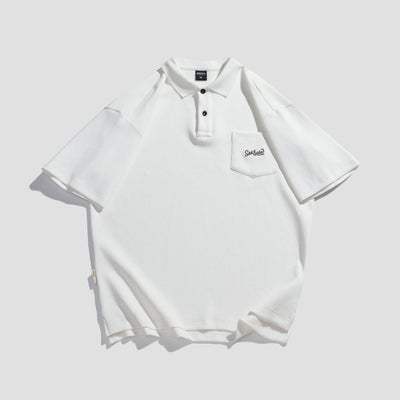 Polo Retro Estival Transpirable con Solapa Manga Corta para Hombre - Image 7