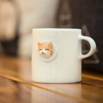 Taza de Cerámica con Diseño de Gato Adorable para Personalidad Creativa - Image 2