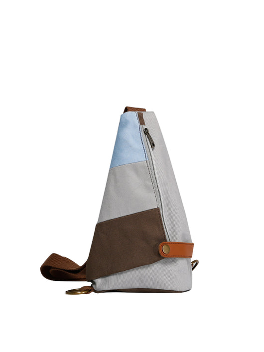 Bolsa de Pecho Crossbody Canvas con Diseño Bicolor - Image 9